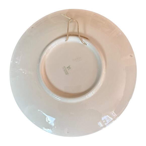 Vintage Schramberg Majolica Relief German Mountain Chalet 9” Plate - Picture 3 of 10